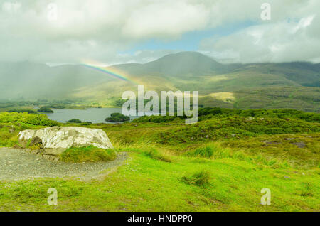 Laghi di Killarney dal Ladies View Contea di Kerry Foto Stock