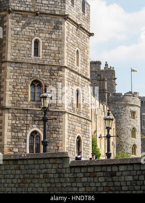 La Queen's residence, Il Castello di Windsor, vicino Londra, Inghilterra. Foto Stock