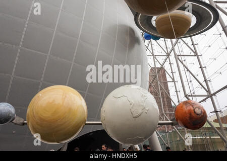 Planetario Hayden al Museo Americano di Storia Naturale di New York City, Stati Uniti d'America Foto Stock