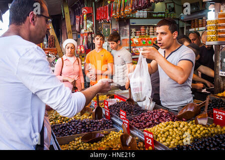 Mahane Yehuda Market, Gerusalemme, Israele. Foto Stock