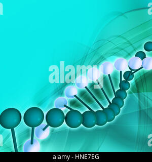 Illustrazione di un DNA Foto Stock