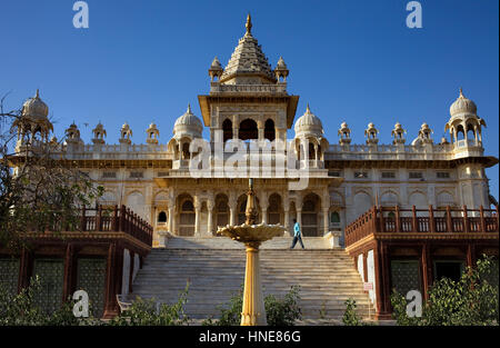 Panoramica, Jaswant Thada, 1899, memoriale di Maharaja Jaswant Singh II,Jodhpur, Rajasthan, India Foto Stock