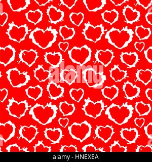 Seamless texture di cuori - blot Illustrazione Vettoriale