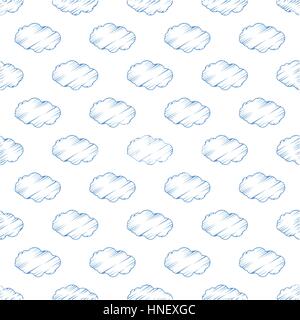 Cloud. seamless pattern. bambini s illustrazione. utilizzato per la stampa, sito web, Smart Phone, design ecc. Illustrazione Vettoriale