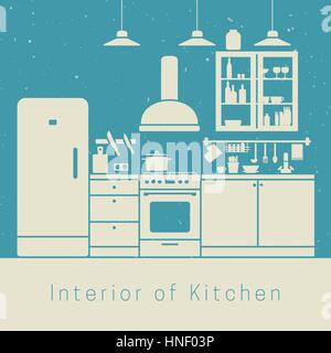 Cucina interno Illustrazione Vettoriale