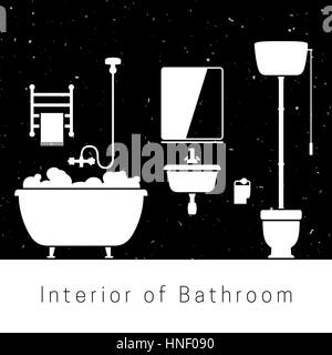 Bagno interno Illustrazione Vettoriale