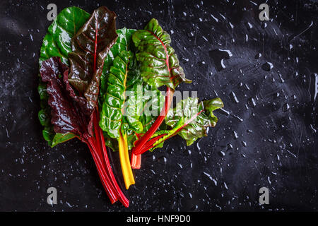 Assortita varietà di bietole Foto Stock