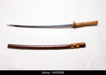 Raccolta del XIV secolo Katana giapponese, Wakizashi, tanto e Samurai spade  Foto stock - Alamy