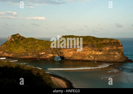 Foro nella parete del Capo orientale del Sud Africa Foto Stock