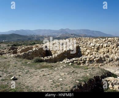 Spagna. Andalusia. Los Millares. Calcolitico. Rovine. Foto Stock