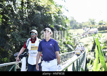 Kuala Lumpur, Malesia. 12 Feb, 2017. David Lipsky degli USA nella foto durante il round finale del campionato Maybank Malaysia a Saujana Golf and Country Club e il 12 febbraio 2017 a Kuala Lumpur, Malesia. Credito: Chris Jung/ZUMA filo/Alamy Live News Foto Stock