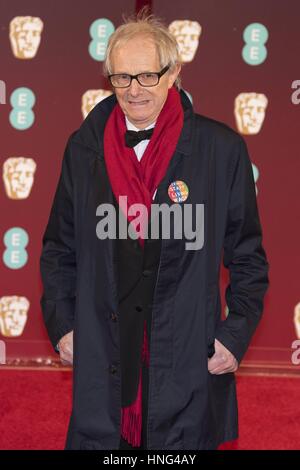 London, Regno Unito di Gran Bretagna e Irlanda del Nord. 12 Feb, 2017. Ken Loach assiste EE British Academy Film Awards 2017 presso la Royal Albert Hall. London, England, Regno Unito (12/02/2017) | utilizzo del credito in tutto il mondo: dpa/Alamy Live News Foto Stock