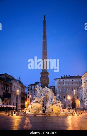 Piazza Navona in Roma, Italia. Foto Stock