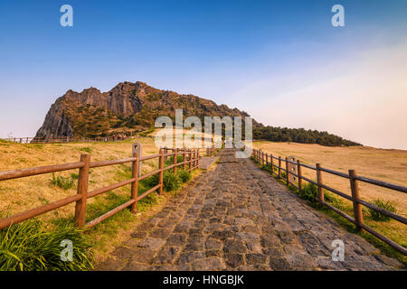 Jeju-Do Seongsan Ilchulbong, Jeju Island, Corea del Sud Foto Stock