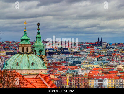 La splendida città di Praga, Repubblica Ceca. Foto Stock