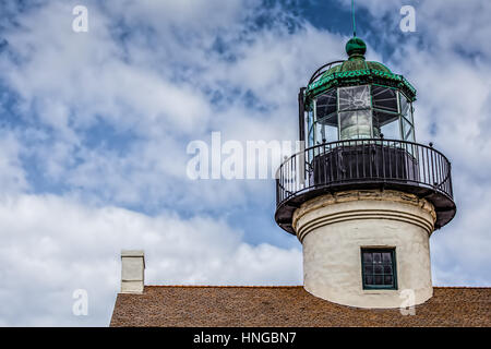 Il vecchio punto Loma faro in San Diego. Foto Stock