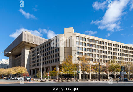 L'J Edgar Hoover edificio, sede della FBI, Pennsylvania Avenue a Washington DC, Stati Uniti d'America Foto Stock