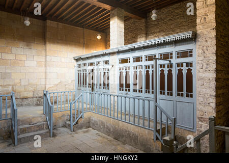 Spogliatoi a storiche tradizionali bathhouse (Hamam inale), Cairo medioevale, Egitto Foto Stock