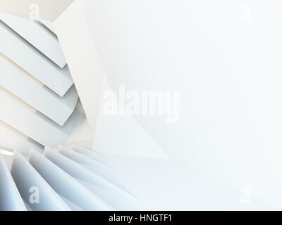 Abstract 3d sfondo architettonico Foto Stock