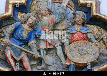 Le ceneri gettate al vento. La cattedrale di Amiens. Foto Stock