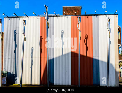 Ago scultura in Redditch Town Center. Foto Stock