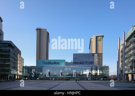 BBC e ITV di studio a MediaCityUK, Salford, England, Regno Unito Foto Stock