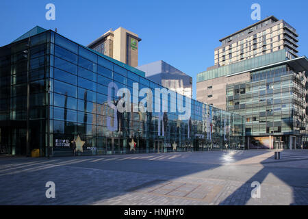 BBC e ITV di studio a MediaCityUK, Salford, England, Regno Unito Foto Stock