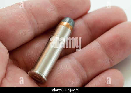 Bullet in mano d'uomo - USA Foto Stock