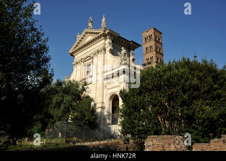 Basilica di Santa Francesca Romana, Roma, Italia Foto Stock