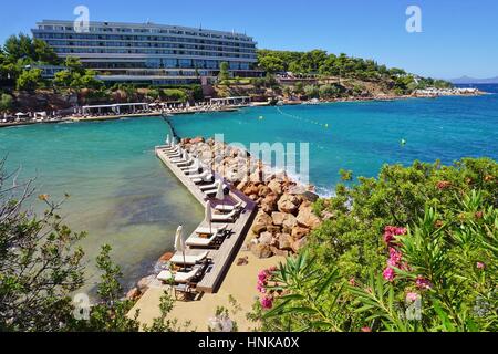 L'Astir Palace complesso di hotel Westin e Arion), situato nell'elegante Vouliagmeni peninsula fuori di Atene Foto Stock