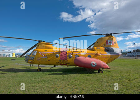 1963 Boeing Vertol CH-113 Labrador sul display in Comox outdoor aviation museum sull'Isola di Vancouver. BC. In Canada. Foto Stock