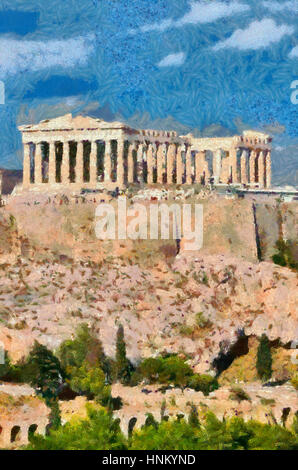 Acropoli di Atene, Grecia Foto Stock