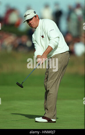 JUSTIN LEONARD BRITISH OPEN CARNOUSTIE 18 Luglio 1999 Foto Stock