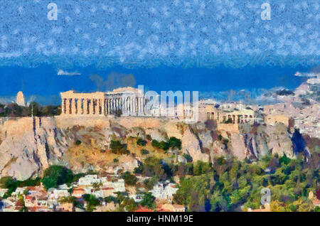 Acropoli di Atene, Grecia Foto Stock