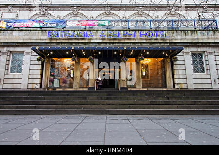 LIVERPOOL REGNO UNITO, 19gennaio 2017. Il Britannia Adelphi Hotel Liverpool, un grado 11 elencato la costruzione Foto Stock