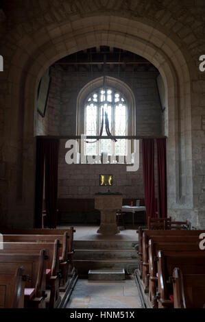 San Michele e Tutti gli Angeli Chiesa, Guiting Power, Gloucestershire, England, Regno Unito Foto Stock