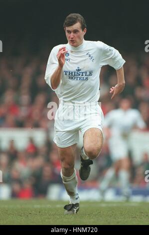 DAVID WETHERALL Leeds United FC 09 Aprile 1996 Foto Stock