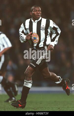 FAUSTINO ASPRILLA Newcastle United FC 09 Aprile 1996 Foto Stock