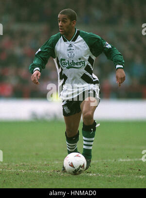 PHIL BABB Liverpool FC 15 Febbraio 1995 Foto Stock