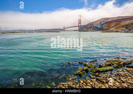 Golden Gate Bridge Sausalito Foto Stock