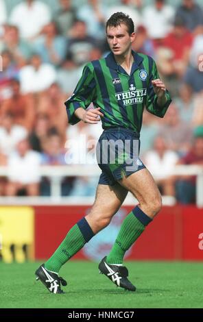 DAVID WETHERALL Leeds United FC 30 Agosto 1995 Foto Stock