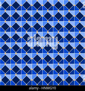 Tassellazione ad incastro modello realizzato di sovrapposizione ottagoni, simile ai tradizionali islamici modelli geometrici - seamless modificabile vettore di ripetizione Illustrazione Vettoriale