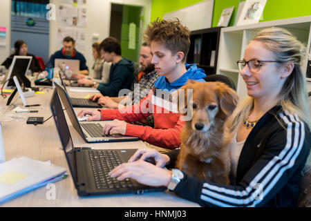 Start up company in Köln (Germania) Foto Stock