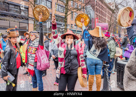 Downtown Eastside donna Memorial marzo, Vancouver, British Columbia, Canada. Credito: Michael Wheatley/Alamy Live News Foto Stock