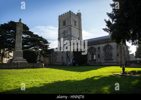 Santa Maria Vergine, la chiesa parrocchiale di Axminster, Devon, Regno Unito Foto Stock