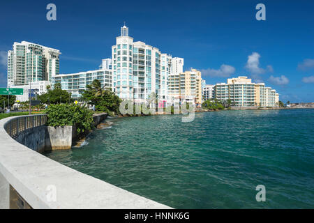 CARIBE SKYLINE EL Boqueron Affitto SAN JUAN PORTORICO Foto Stock