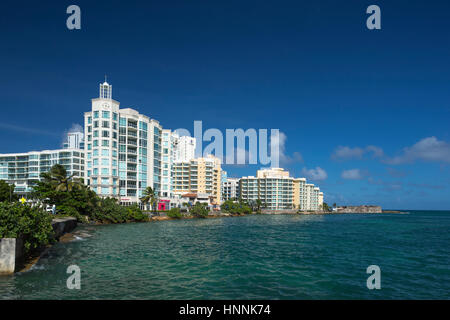 CARIBE SKYLINE EL Boqueron Affitto SAN JUAN PORTORICO Foto Stock