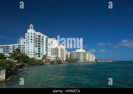 CARIBE SKYLINE EL Boqueron Affitto SAN JUAN PORTORICO Foto Stock