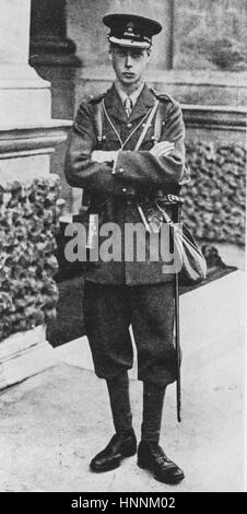 Il PRINCIPE DI GALLES (1894-1972) in uniforme militare circa 1918 Foto Stock