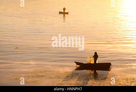Scene in lago Atitlan, Guatemala Foto Stock